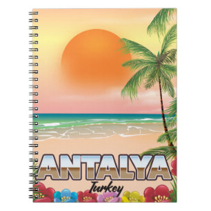 Stadsreisposter Antalya Turkije Notitieboek