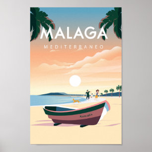 Stadsreisposter Malaga spanje Poster