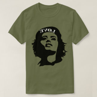 STADSREVOLUTIONAIRE VROUWENSTENCIL EN TEKST: HOUD T-SHIRT
