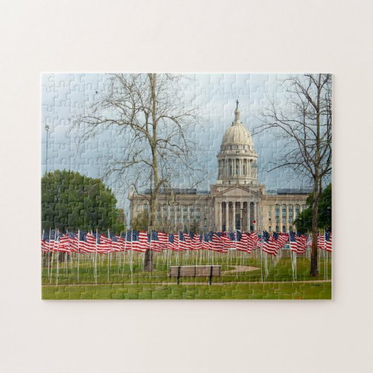 Stadsscene Oklahoma. Legpuzzel (Horizontaal)