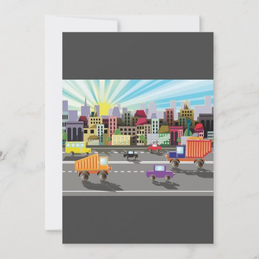 Stadssnelweg, stad en verkeer kaart (Voorkant)