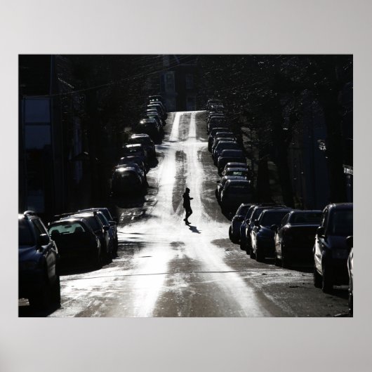 Stadsstraat Poster (Voorkant)