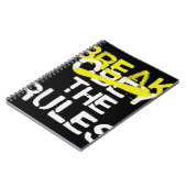 Stadsstraten breken de regels stencil graffiti notitieboek (Linkerzijde)