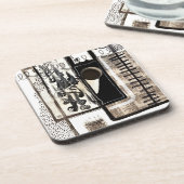 Stadstaal Zwart-wit Bier Onderzetter (Linkerzijde)