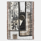 Stadstaal Zwart-wit Deken (Voorkant Verticaal)