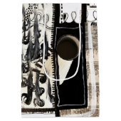 Stadstaal Zwart-wit Medium Cadeauzakje (Achterkant)