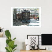 Stadstrein in Soller van Mallorca, Spanje Poster (Thuiskantoor)