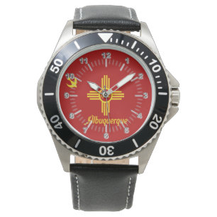 Stadsvlag Albuquerque (New Mexico) Horloge