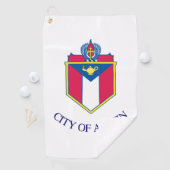 Stadsvlag Austin (Texas) Golfhanddoek (Insitu)