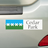 Stadsvlag Cedar Park, Texas bumper sticker, 2016 Bumpersticker (Op auto)