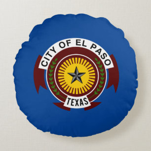 Stadsvlag El Paso (Texas) Rond Kussen