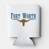 Stadsvlag Fort Worth (Texas) Blikjeskoeler (Achterkant)