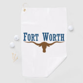 Stadsvlag Fort Worth (Texas) Golfhanddoek (Insitu)