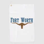 Stadsvlag Fort Worth (Texas) Golfhanddoek (Voorkant)