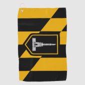 Stadsvlag Golf Towel op Baltimore (Maryland) Golfhanddoek (Voorkant)