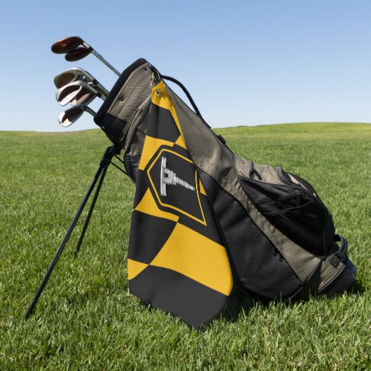 Stadsvlag Golf Towel op Baltimore (Maryland) Golfhanddoek (Groen)