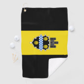 Stadsvlag Pittsburgh (Pennsylvania) Golfhanddoek (Insitu)