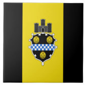 Stadsvlag Pittsburgh Tegeltje (Voorkant)