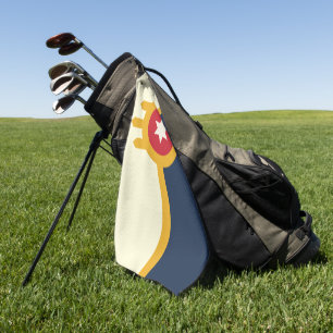 Stadsvlag Tulsa (Oklahoma) Golfhanddoek