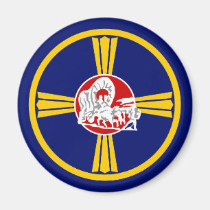 Stadsvlag van Omaha (Nebraska) Magneet