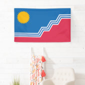 Stadsvlag van Sioux Herfsten (South Dakota) Spandoek (Insitu)
