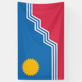Stadsvlag van Sioux Herfsten (South Dakota) Spandoek (Verticaal)