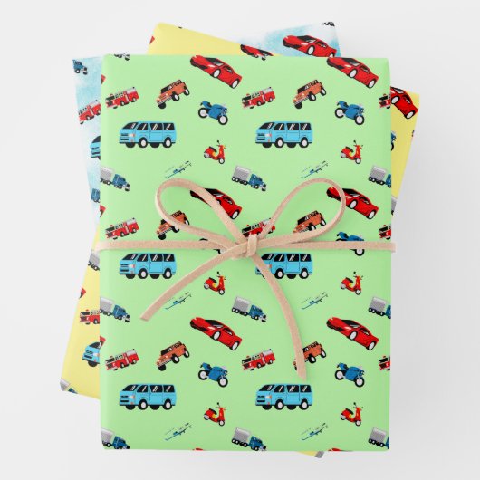 Stadsvoertuigen Inpakpapier Vel (In situ)