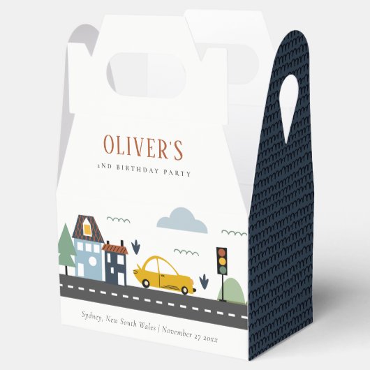 Stadswagen Kinder autoweg Elke dag van de avond Bedankdoosjes (Geopend)