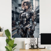 Stadswarrior: Modern Armor Poster (Thuiskantoor)