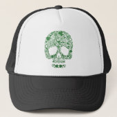 Stadsweg en heup Stadsweg .Patricks's Day Skull Trucker Pet (Voorkant)