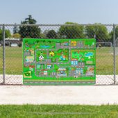 Stadswegen voor auto's 2 1/2' x 4' spandoek (Insitu)