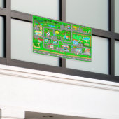 Stadswegen voor auto's 2 1/2' x 4' spandoek (Buitenkant Gebouw)