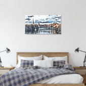 Stadswerk Canvas Afdruk (Insitu (Slaapkamer))