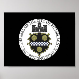 Stadszegel in Pittsburgh Poster