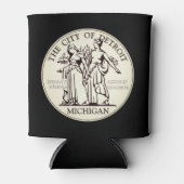 Stadszegel van Detroit Blikjeskoeler (Voorkant)