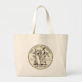 Stadszegel van Detroit Grote Tote Bag (Voorkant)