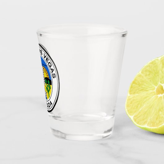 Stadszegel van Las Vegas (Nevada) Shot Glas (Rechts)