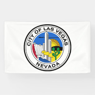 Stadszegel van Las Vegas (Nevada) Spandoek