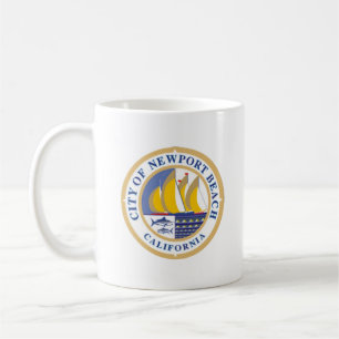 Stadszegel van Newport Beach, Californië Koffiemok
