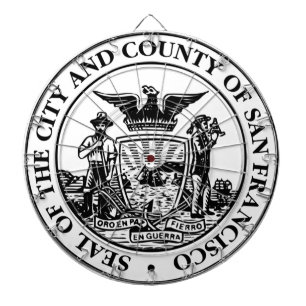 Stadszegel van San Francisco (Californië, Verenigd Dartbord