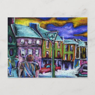 Stadt Dingle bij de schemering Briefkaart