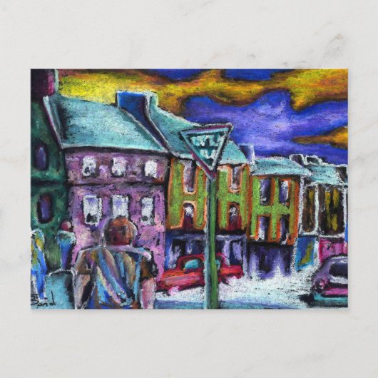 Stadt Dingle bij de schemering Briefkaart (Voorkant)