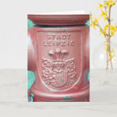 Stadt Leipzig, Allemagne Carte de voeux (Fleur jaune)