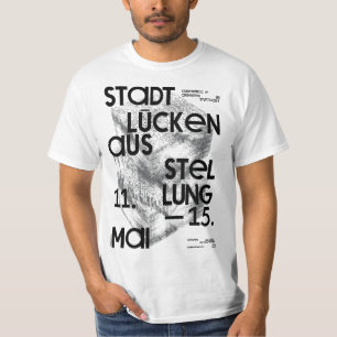 Stadt Lücken Vintage Duitse Typografie T-Shirt