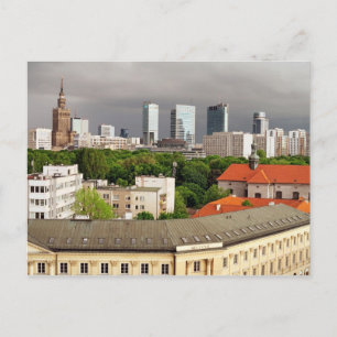 Stadt Warschau Cityscape Briefkaart