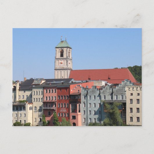 Stadtpfarrkirche St. Jakob uit Innbrücke Briefkaart (Voorkant)