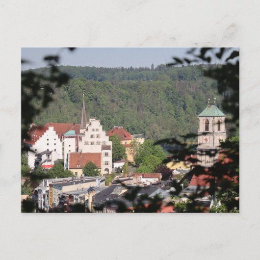 Stadtpfarrkirche St. Jakob vanaf Kellerbergweg Briefkaart (Voorkant)