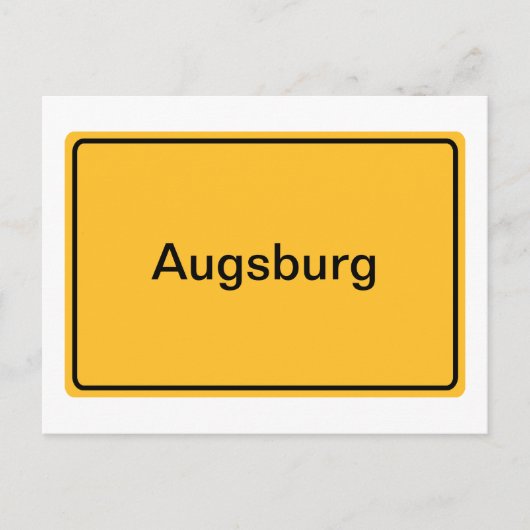 Stadtschild für eigenen Tekst Briefkaart (Voorkant)