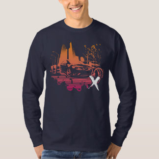 stadturbo_x magenta/oranje t-shirt
