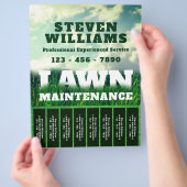 Staf en tuin voor het afbreken van de vlieger flyer (Hand)